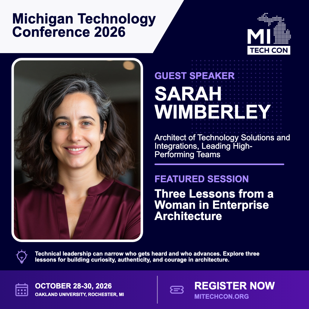 Sarah Wimberley - Three Lessons from a Woman in Enterprise Architecture