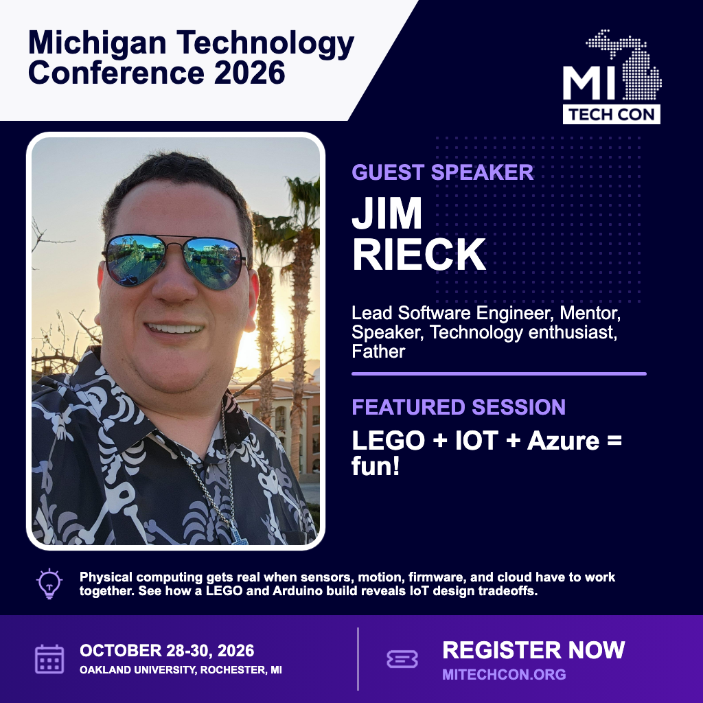 Jim Rieck - LEGO + IOT + Azure = fun!
