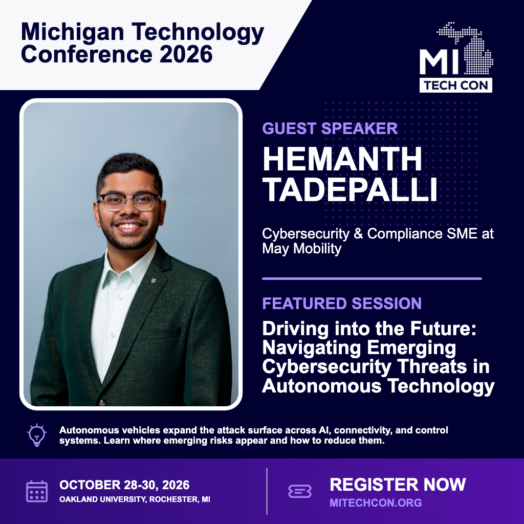 Hemanth Tadepalli - Driving into the Future: Navigating Emerging Cybersecurity Threats in Autonomous Technology