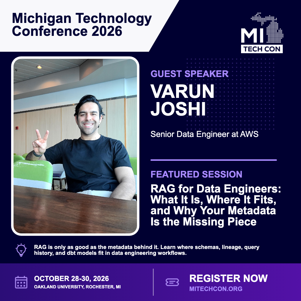 Varun Joshi - RAG for Data Engineers: What It Is, Where It Fits, and Why Your Metadata Is the Missing Piece