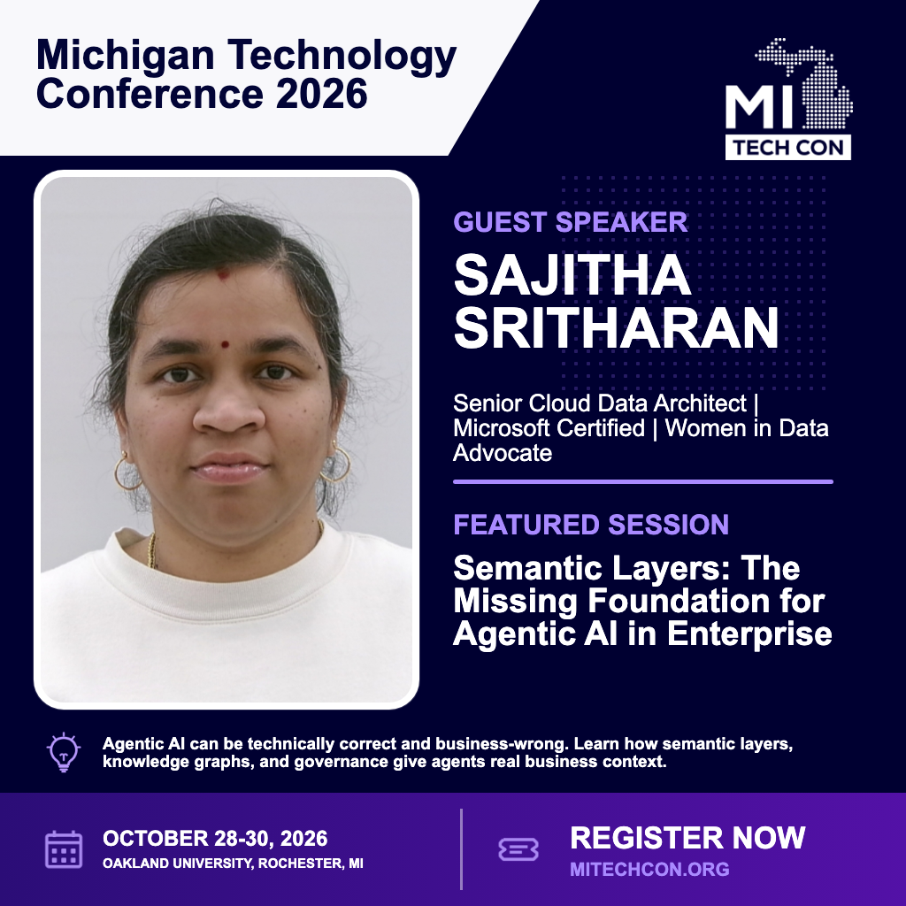 Sajitha Sritharan - Semantic Layers: The Missing Foundation for Agentic AI in Enterprise