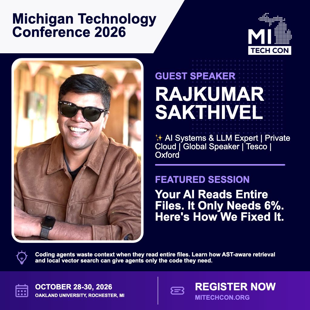 Rajkumar Sakthivel - Your AI Reads Entire Files. It Only Needs 6%. Here's How We Fixed It.