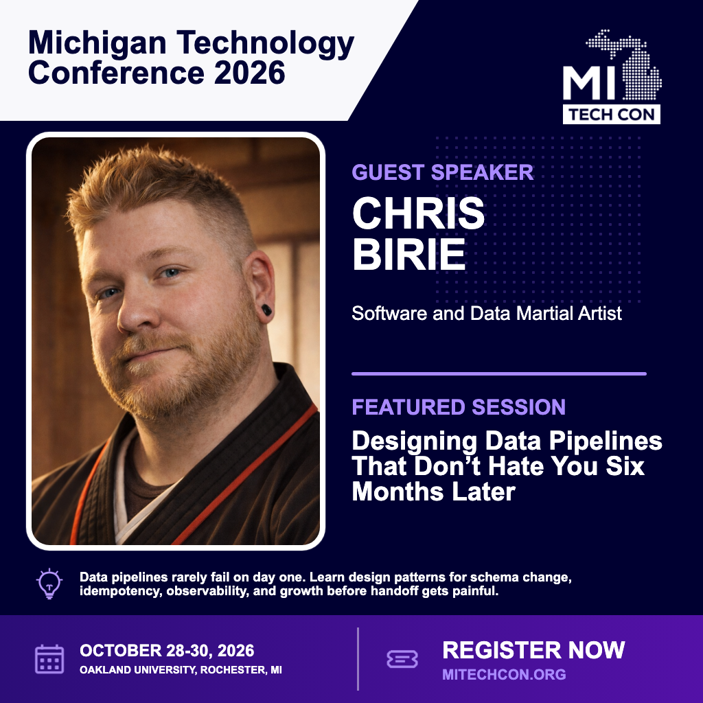 Chris Birie - Designing Data Pipelines That Don’t Hate You Six Months Later
