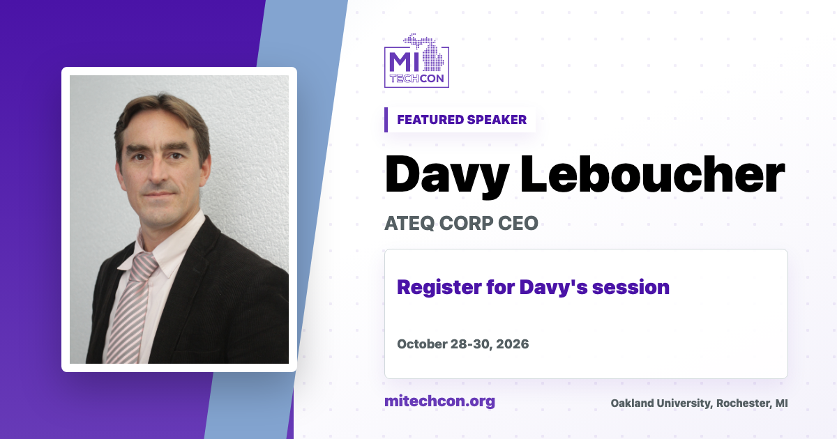 Davy Leboucher speaker share image for MITechCon 2026