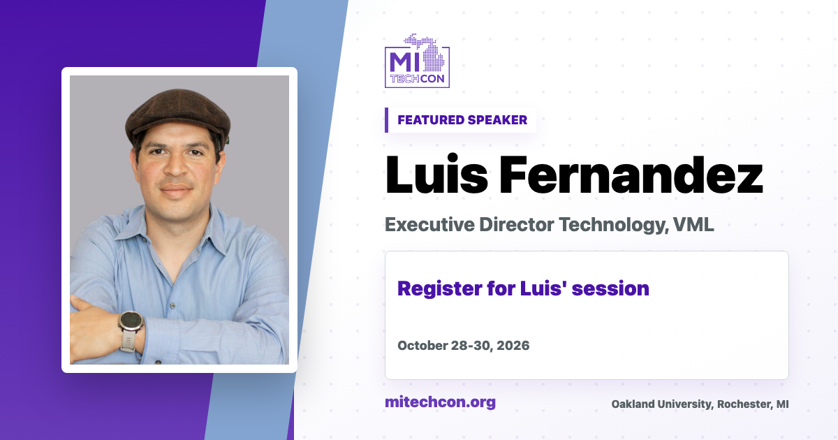 Luis Fernandez speaker share image for MITechCon 2026