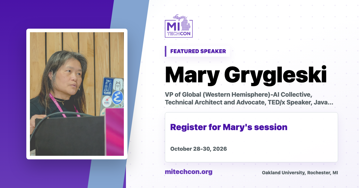 Mary Grygleski speaker share image for MITechCon 2026