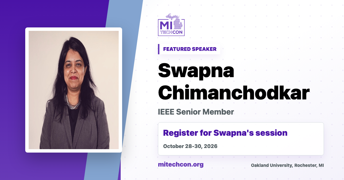 Swapna Chimanchodkar speaker share image for MITechCon 2026