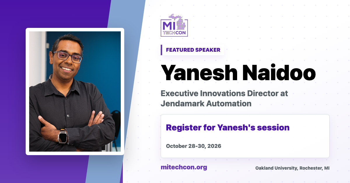 Yanesh Naidoo speaker share image for MITechCon 2026